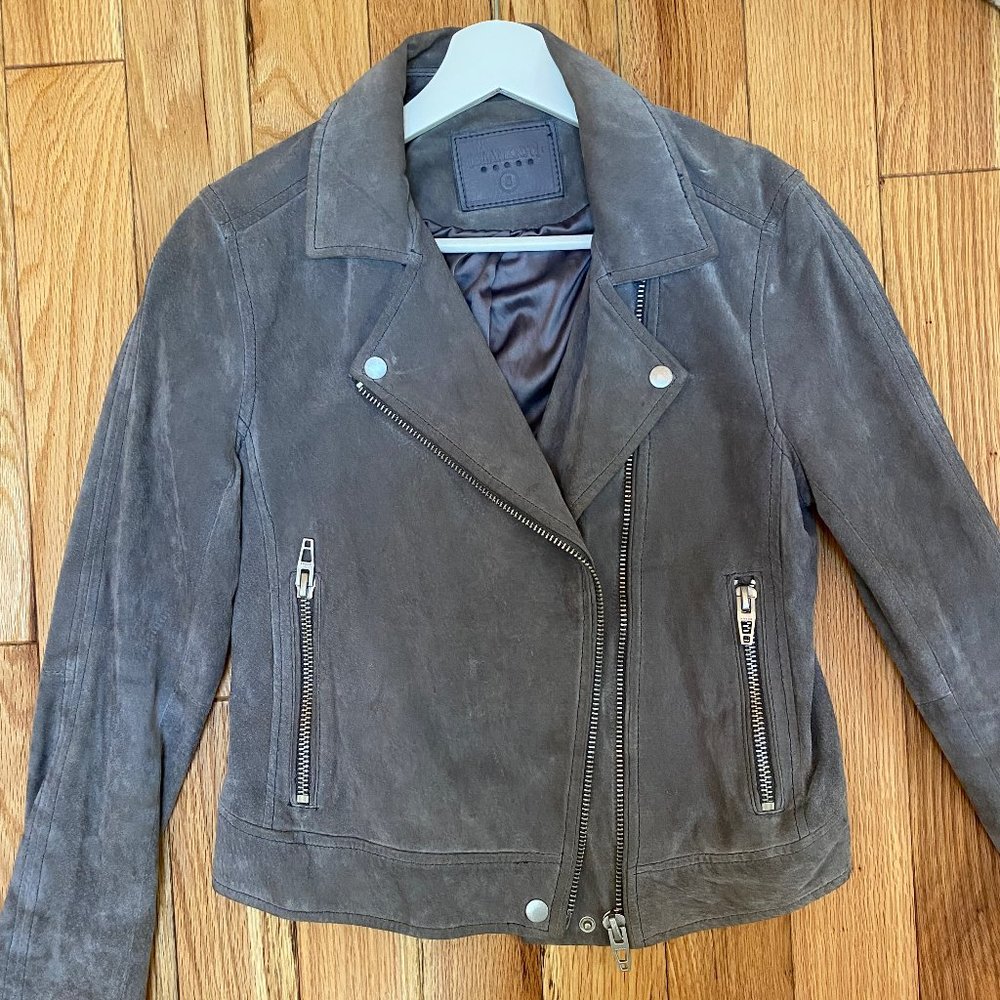 Blank NYC Suede Grey Jacket size small
